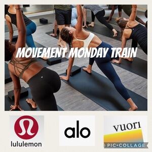 LULULEMON ALO VUORI ADIDAS NIKE ETC MOVEMENT MONDAY TRAIN
